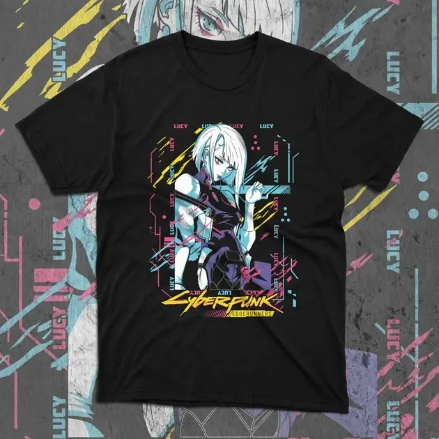 Футболка для підлітка хлопчика з принтом Cyber Punk Lucy Розмір 160 Anime11026 Дніпро - фото 4