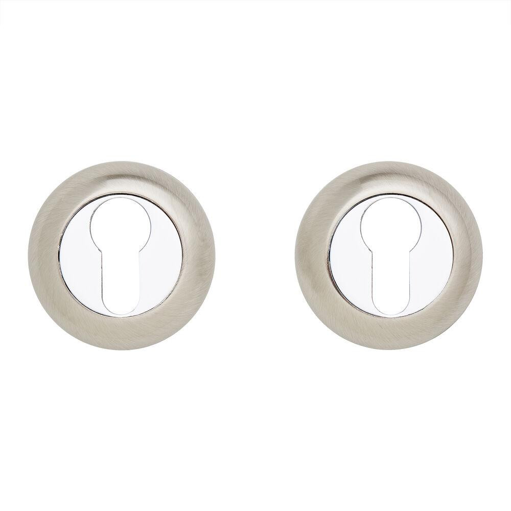 Накладки на циліндр Gavrohe A5-EH SN/CP нікель/ хром Київ - фото 1