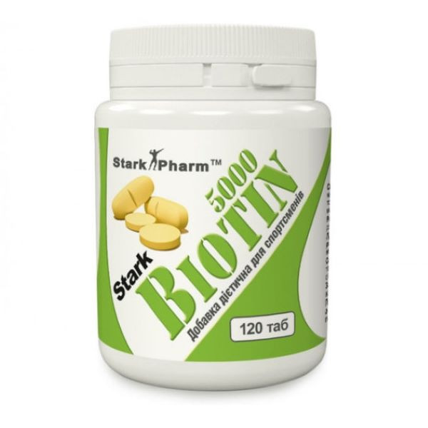 Биотин Stark Pharm Biotin 5000 120 таблеток Луцк - изображение 1