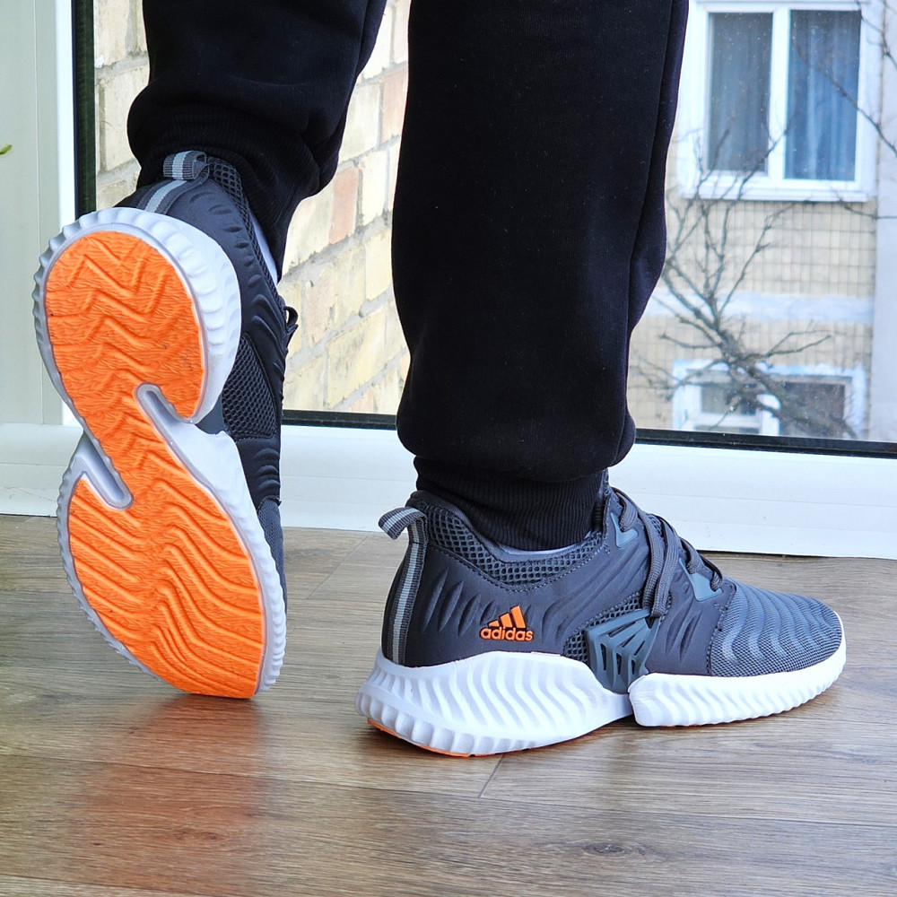 Кросівки Чоловічі Adidas Alphabounce Сірі Адідас (розміри: 42,43,44,45) Відео Огляд Дніпро - фото 4