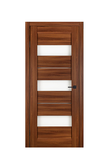 Дверь Реликт Трес Орех + Сатиновое стекло 60*200 см Дверное полотно для квартиры Межкомнатные двери Киев - изображение 1