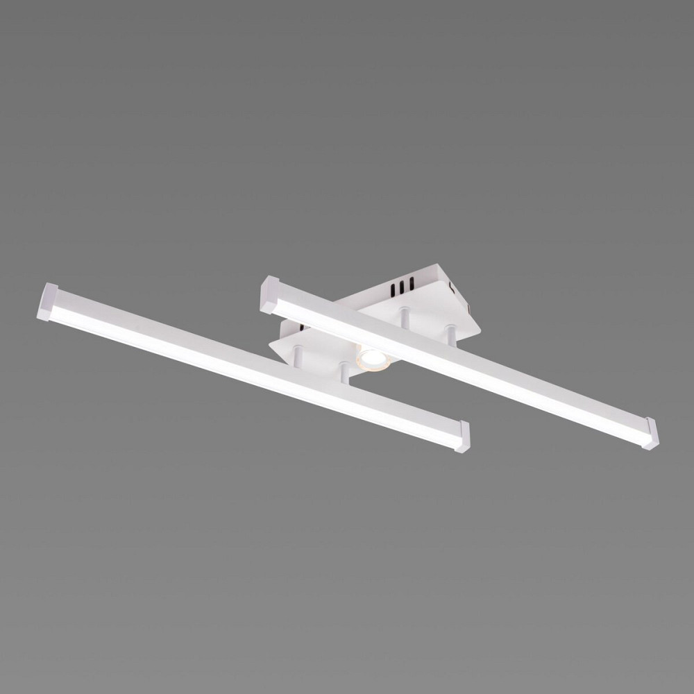 Люстра стельова світлодіодна VALESO 2 плафони LED 20W Білий Золото Сталь Акрил YH1310/2 Коломия - фото 5