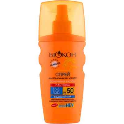 Средство от загара Біокон Спрей для безопасного загара Солнечный экран SPF-50+ 160 мл (4820160031180) Винница