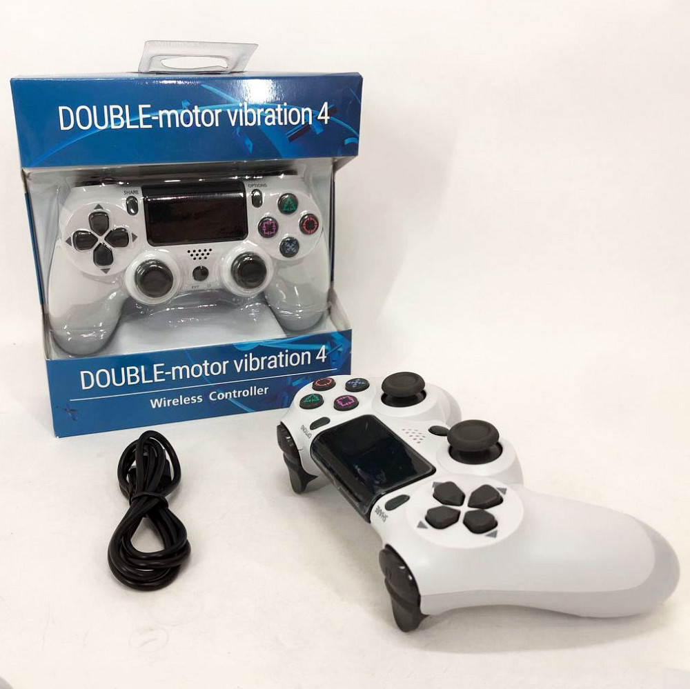 Джойстик DOUBLESHOCK для PS 4, бездротовий ігровий геймпад PS4/PC акумуляторний джойстик. Колір білий FD-39 Івано-Франківськ - фото 9