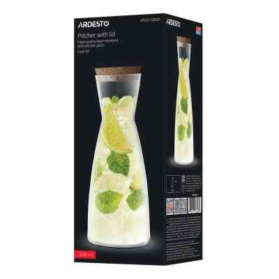 Графин Ardesto 1000 мл, боросилікатне скло, прозорий (AR2610BGB) Винница