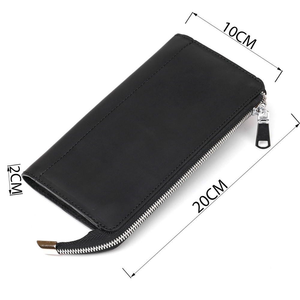 Клатч кожаный матовый Черный (SHVIGEL) Киев - изображение 1