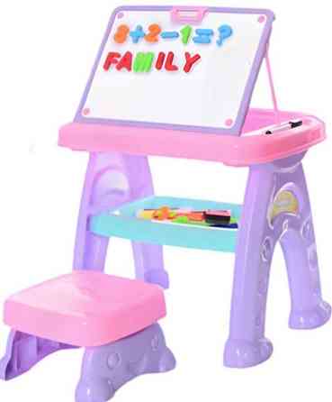 Дитяча парта для малювання з проектором LIMO TOY, Маркери, Трафарети. Харків