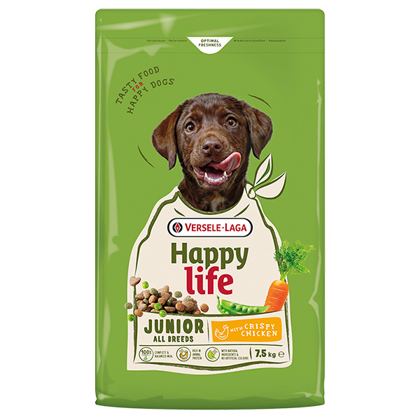 Happy Life Junior with Chicken ХЕППІ ЛАЙФ ДЖУНІОР сухий преміум корм для цуценят всіх порід Київ - фото 1