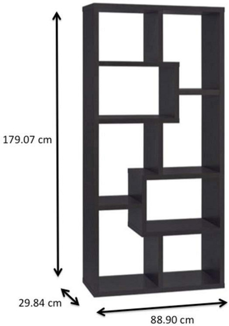 Книжковий стелаж "Драйзер" мокко Миколаїв - фото 3