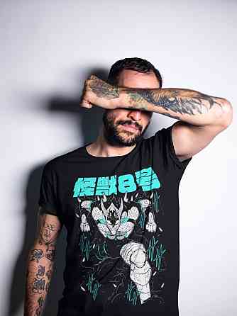 Футболка з аніме принтом Каіджу Но Міна Схіро оверсайз (S/M/L) Чорний AnimeJ0389 Дніпро