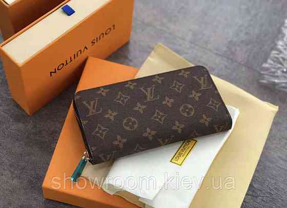 Жіночий гаманець Louis Vuitton (60017) dark brown Київ
