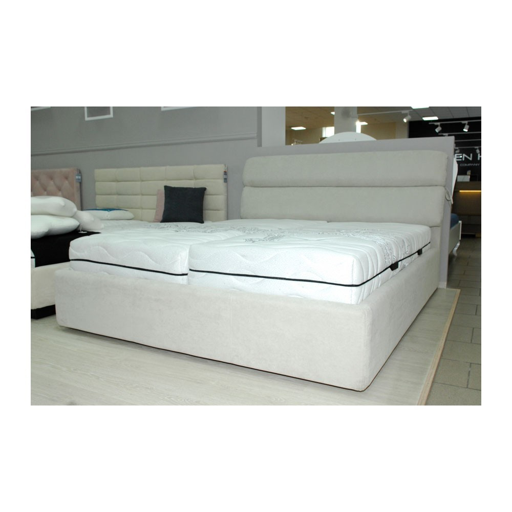 Кровать AtriaDesign Omega 30 Comfort с нишей для белья 160x200 светло-серый Киев - изображение 3