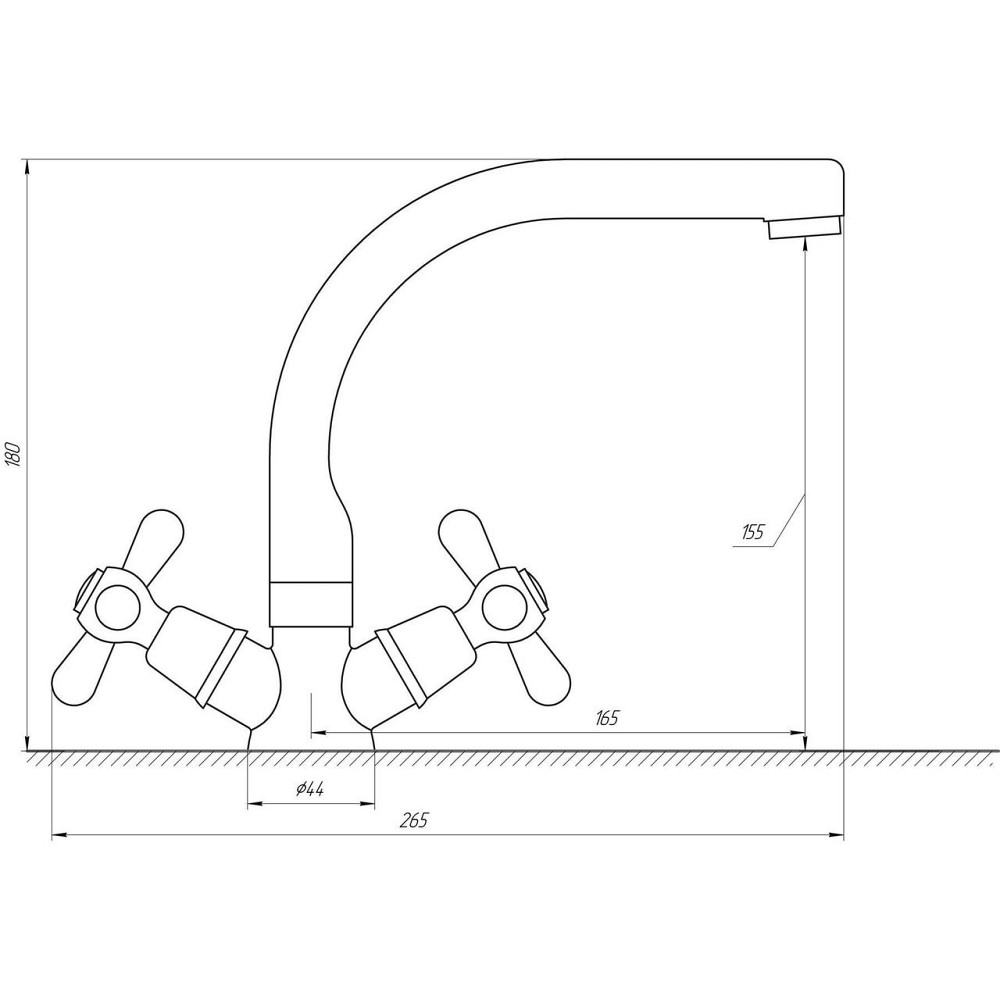 Змішувач для умивальника Globus Lux GB-SHARM-0104-06 (000006147) Київ - фото 4
