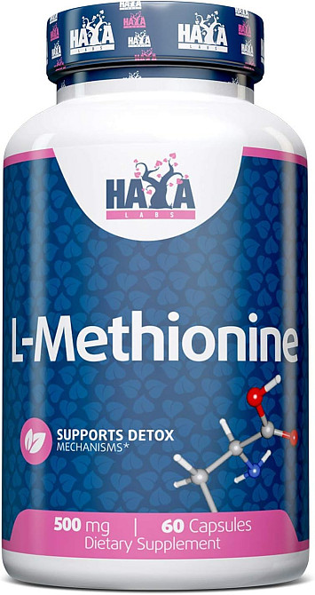 L-Метионин Haya Labs L-Methionine 500mg 60 caps Луцк - изображение 1