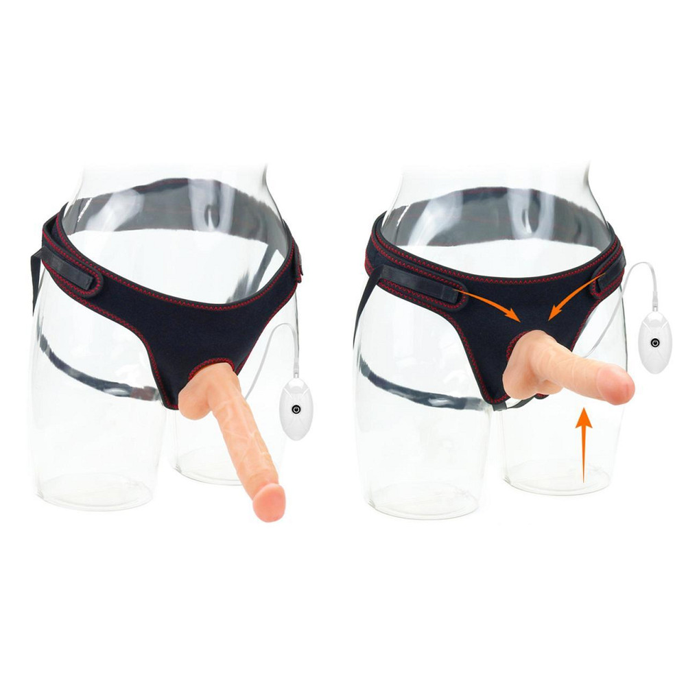 Жіночий страпон з вібрацією Easy Strapon Set 7.5'' Sex Aura Київ - фото 8