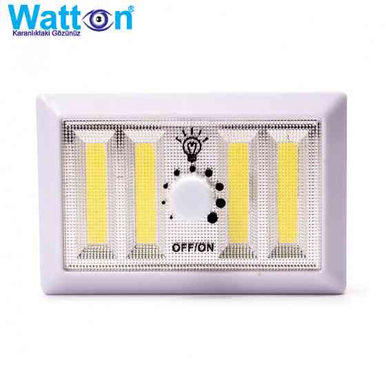 Регульована світлодіодна панель димеру WATTON WT-383 на батарейках АА, настінний світильник Кам'янець-Подільський