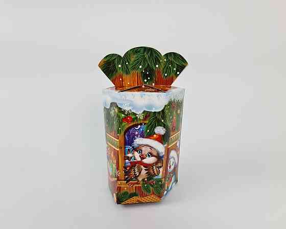 Праздничная упаковка  для новогодних подарков (700грм) №213с 