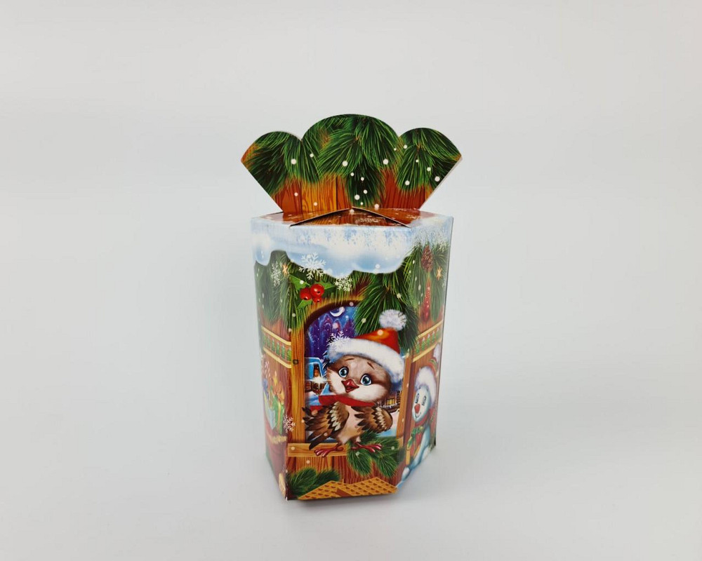 Праздничная упаковка  для новогодних подарков (700грм) №213с 