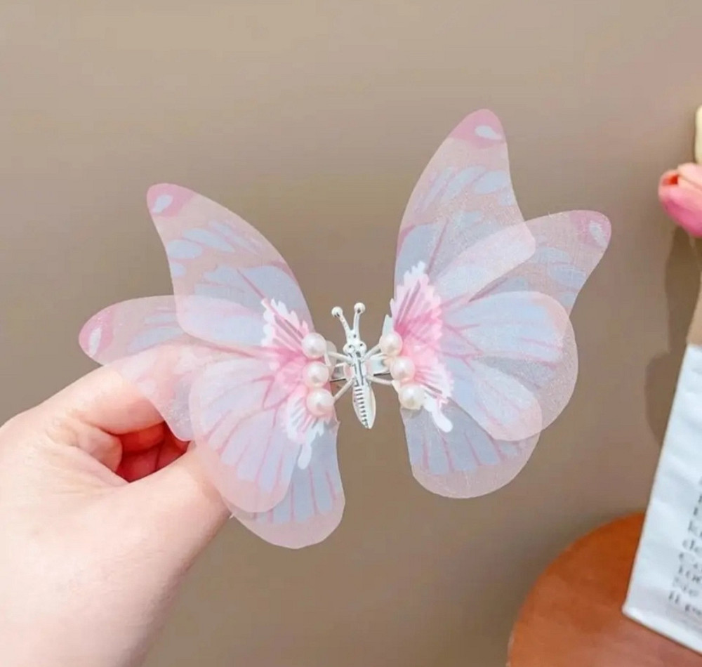 Заколка метелик з рухливими крильцями Сміла - фото 1