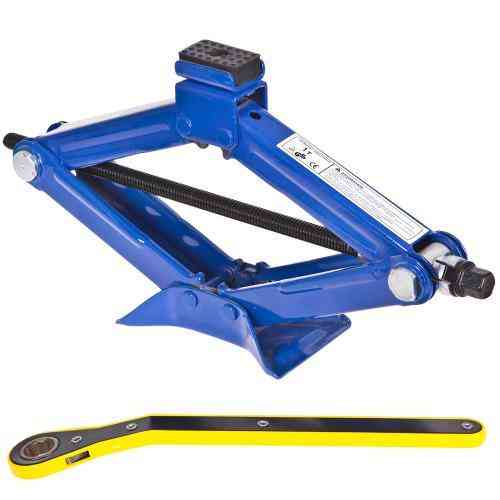 Ромбический домкрат 1т с трещоткой, высота подъема 350 мм, вес 2,2 кг (DB-T10103A/ST-105B-1t) Харьков