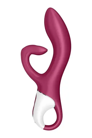Вібратор-кролик із потрійним відростком Satisfyer Embrace me Berry, 2 мотори, діаметр 3,6 см Львів