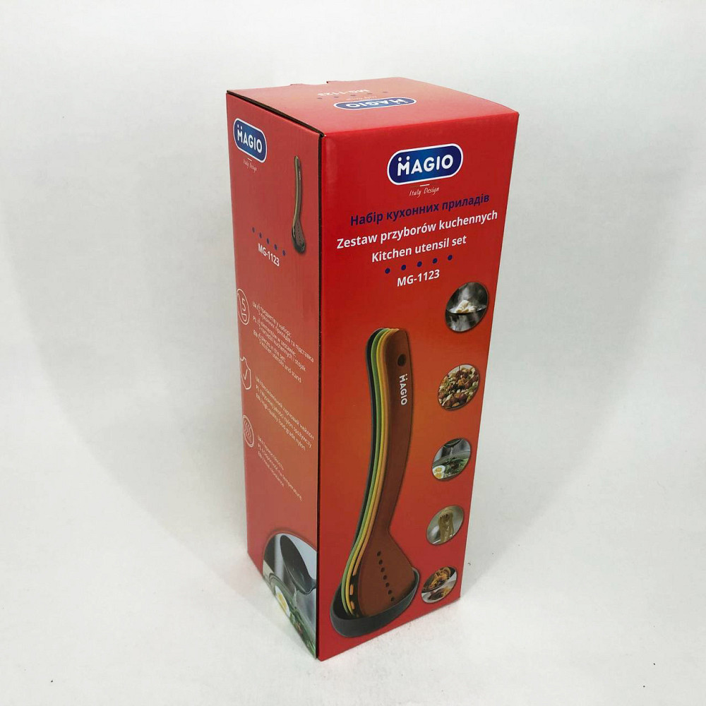 Силіконові кухонні прилади для готування, Набір кухарського, Набір кухонного начиння на підставці CG-15 Львів - фото 11