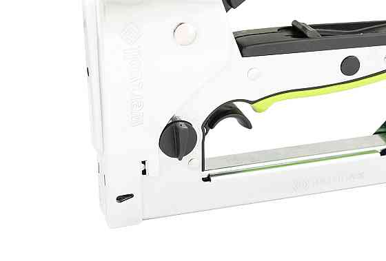 Степлер тригерний ресорний WERTVOLL 3-В-1 скоба R53 4-14мм/шпилька 14 мм/цвях 14 мм корпус метал/ергоном TPR FX-1105 Коломыя