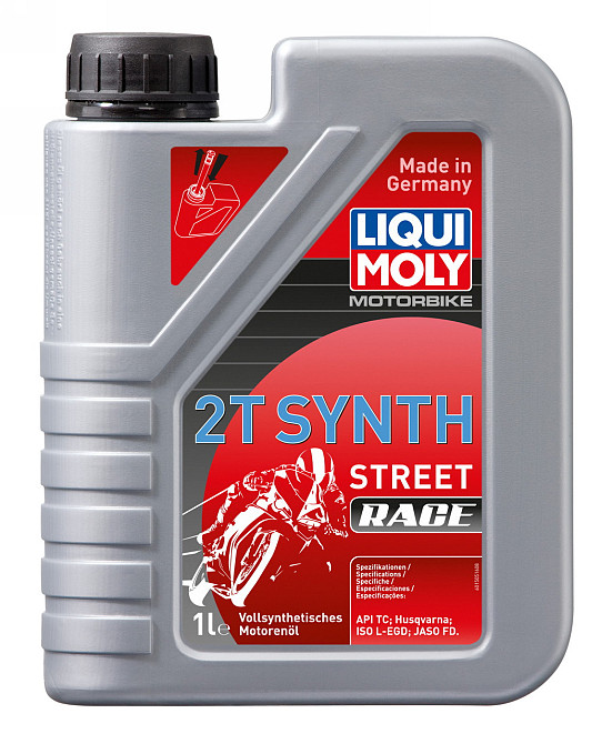 LIQUI MOLY 1505 Motorbike 2T Synth Street Race — Повністю синтетична моторна олива для 2-тактних мотоциклів | Максимальний захист Ковель - фото 1