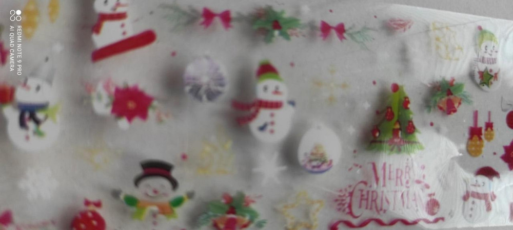 Фольга для нігтів 1 метр Новорічні Київ - фото 1