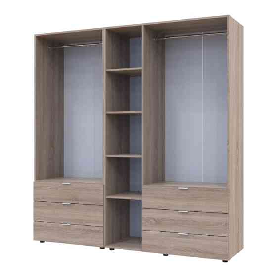 Комплект шаф для одягу Doros Гелар (2 шт.) 193,7х49,5х203,4 см Дуб сонома (DRS-011111) Львів