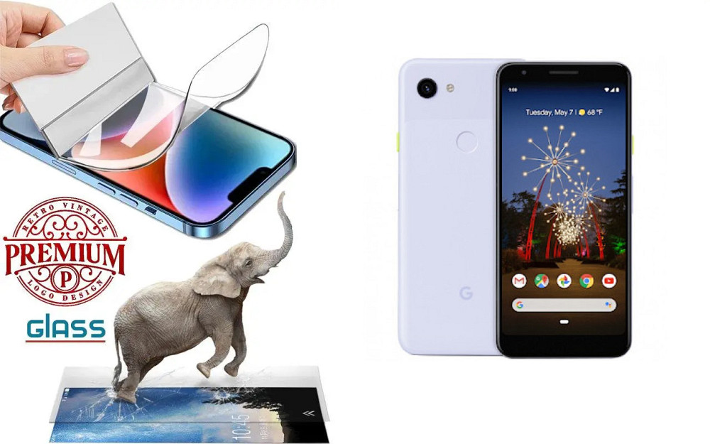Полиуретановая пленка Google Pixel 3a, Premium, толщина 0,2 мм Киев - изображение 1