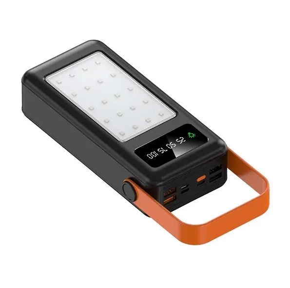 Портативный внешний аккумулятор Bilintong 50000mAh Power Bank + Led лампа Черный Винница - изображение 3