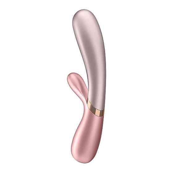 Смарт вібратор-кролик із підігрівом Satisfyer Hot Lover Pink Sex Aura Київ