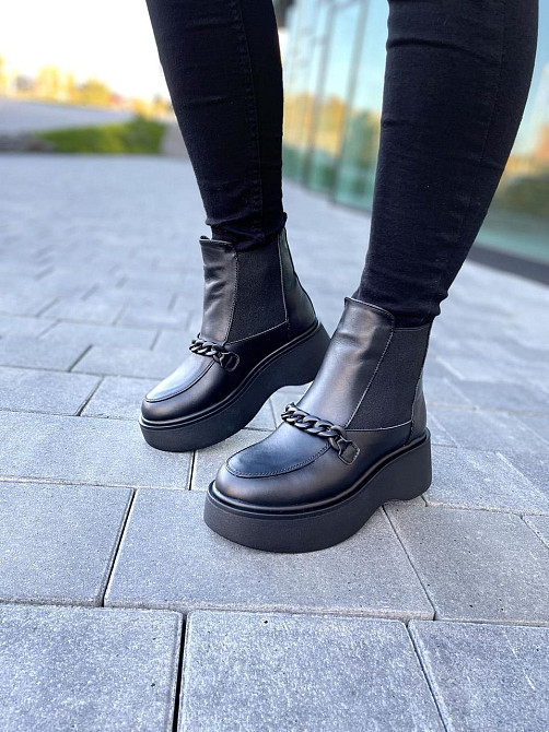 Черевики жіночі ARLEN чорні натуральна шкіра зимові 36р.-23см. 37р.-24см. 38р.-24.5см. (4833) Коломия - фото 7