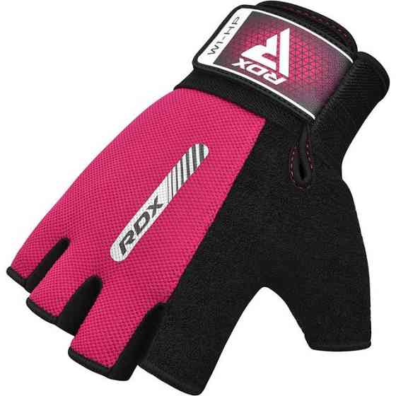 Рукавички для фітнесу RDX W1 Half Pink S Каменское