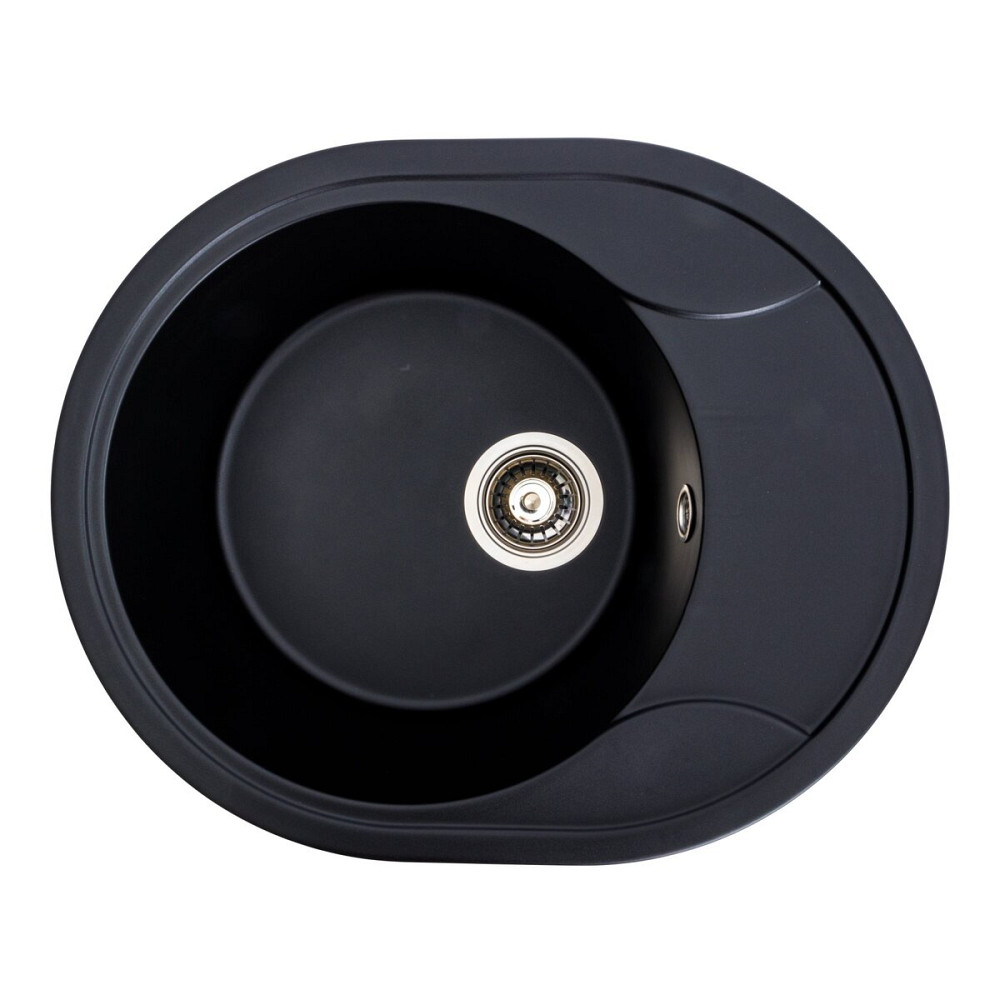 PLATINUM Гранітна мийка для кухні Platinum 5847 ONYX матова (чорна) Київ - фото 1