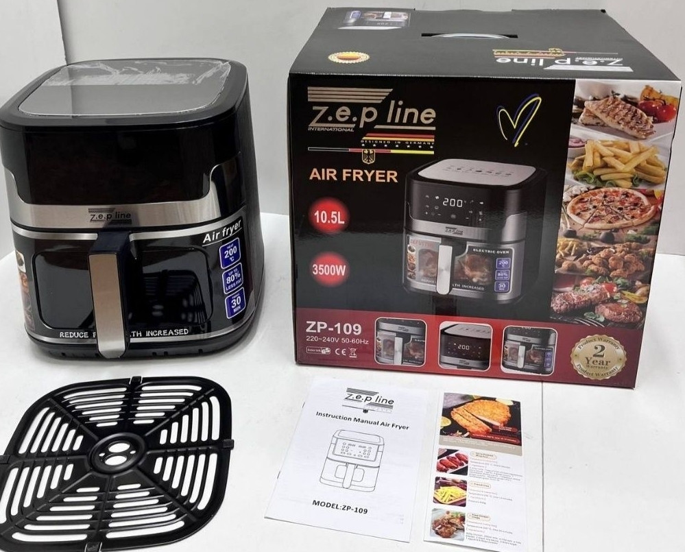 Аэрофритюрница Гриль: Zeplin-109 с сенсорным управлением , 10.5 л. 3500ВТ. Киев - изображение 1
