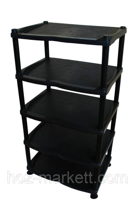 Полиця для взуття чорна на 5 ярусів Україна Харків - фото 1