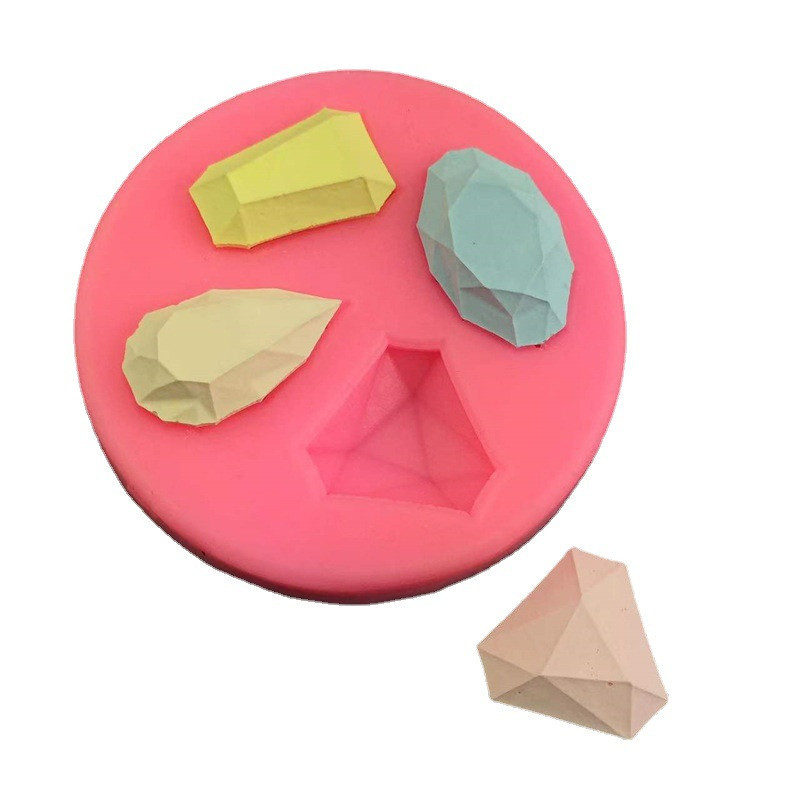 Молд силіконовий Діаманти 70 мм рожевий Київ - фото 3