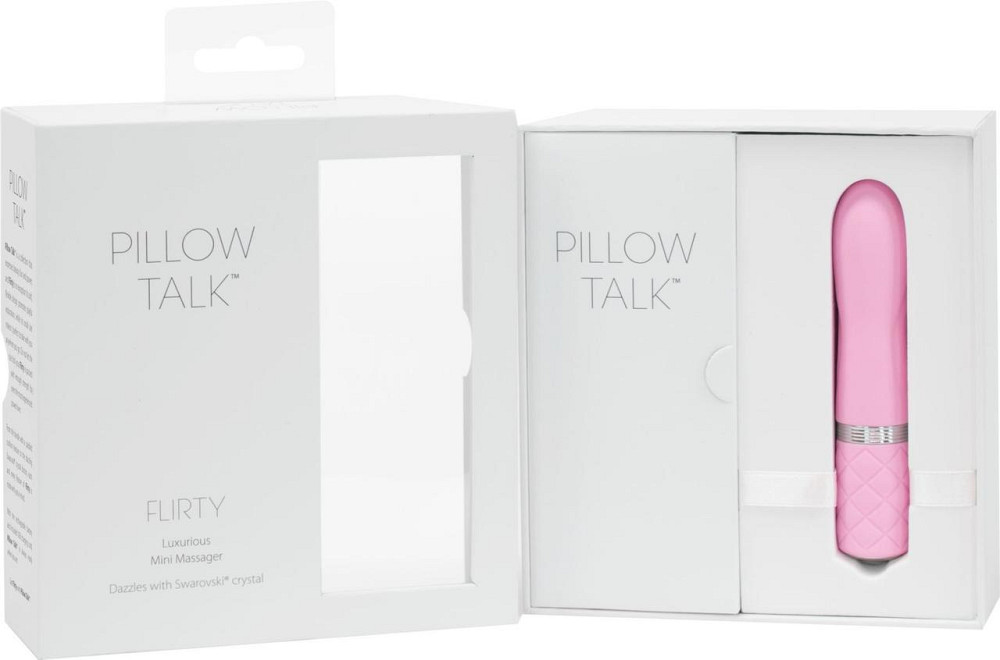 Роскошный вибратор PILLOW TALK - Flirty Pink с кристаллом Сваровски, гибкая головка Sex Aura Киев - изображение 10