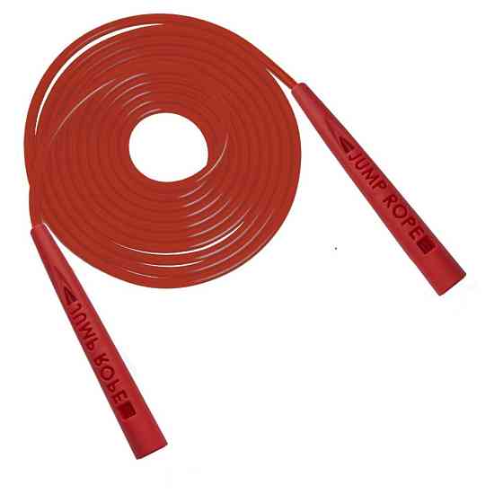 Скакалка регульована для фітнесу, кросфіту, боксу Jump NE-LG-3567R, червона Вінниця