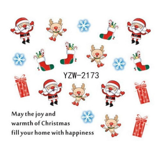 Новогодние наклейки на ногти Киев - изображение 2