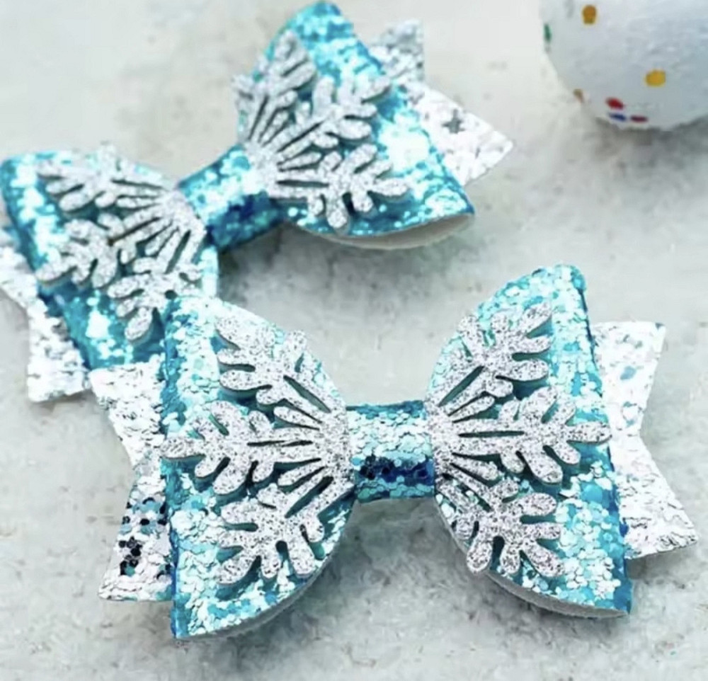 Заколка "Бантик новорічний" Сміла - фото 2