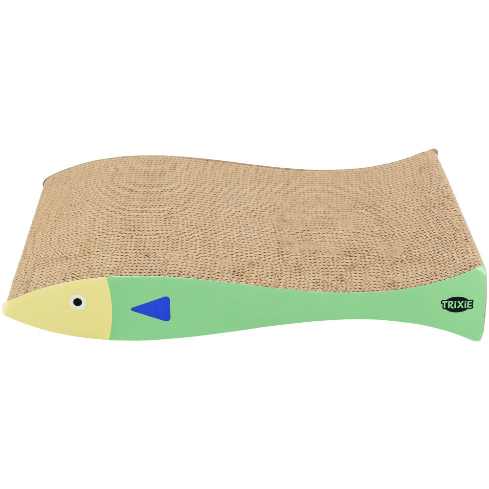 Дряпка Trixie для котів Риба картонна з котячою м ятою 2 шт 40х30х11 см м ятно-кремовий Київ - фото 1