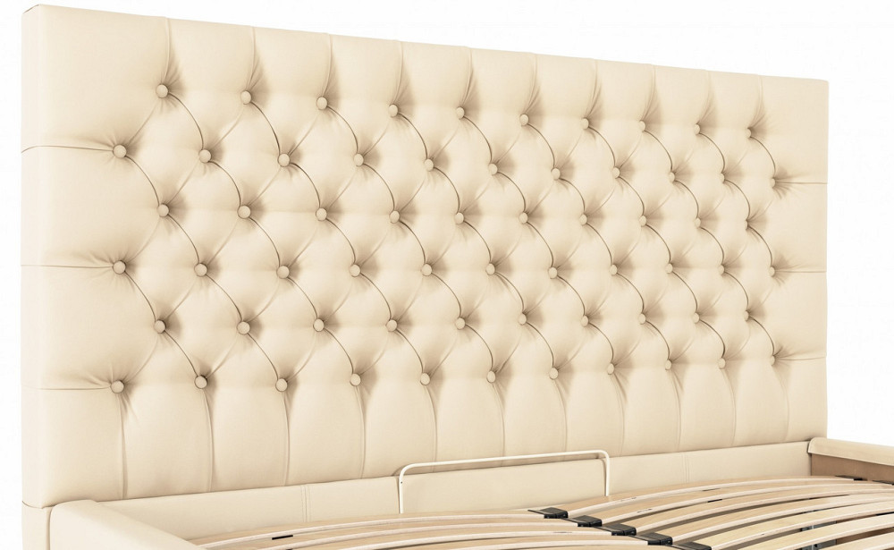 Кровать Cambridge VIP 140 х 190 см Fly 2207 С дополнительной металлической цельносварной рамой Бежевый Днепр - изображение 9