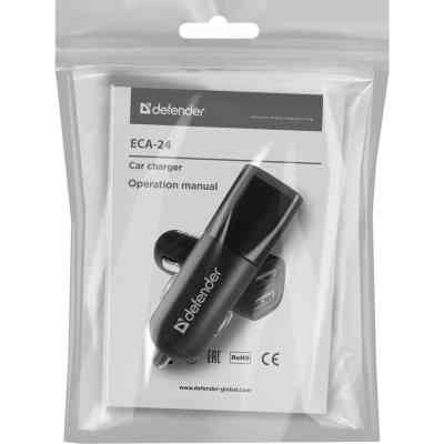 Зарядний пристрій Defender 2xUSB 12W 2.1A ECA-24 (83824) Вінниця