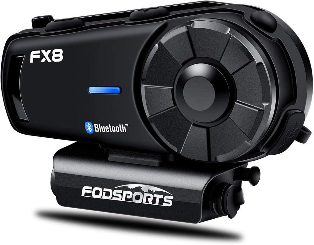 Мотогарнітура FODSPORTS FX8 з Bluetooth, шумозаглушенням, підтримка до 8 учасників, інтерком для мотоциклів до 1000м Київ - фото 1