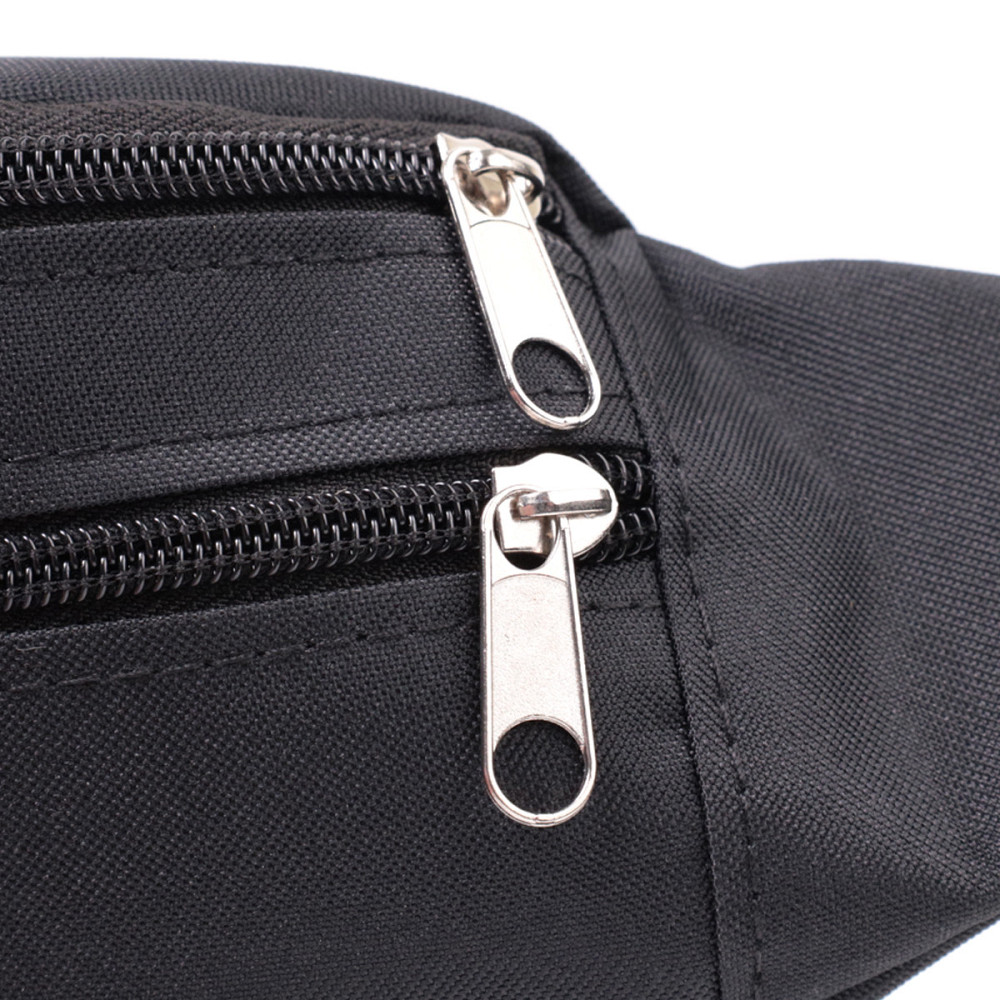 Текстильна поясна сумка для міста поїздок та щоденного використання FABRA 22580 Чорна Київ - фото 15