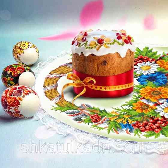 Серветка з мереживом для вишивки бісером(нитками) Дніпро