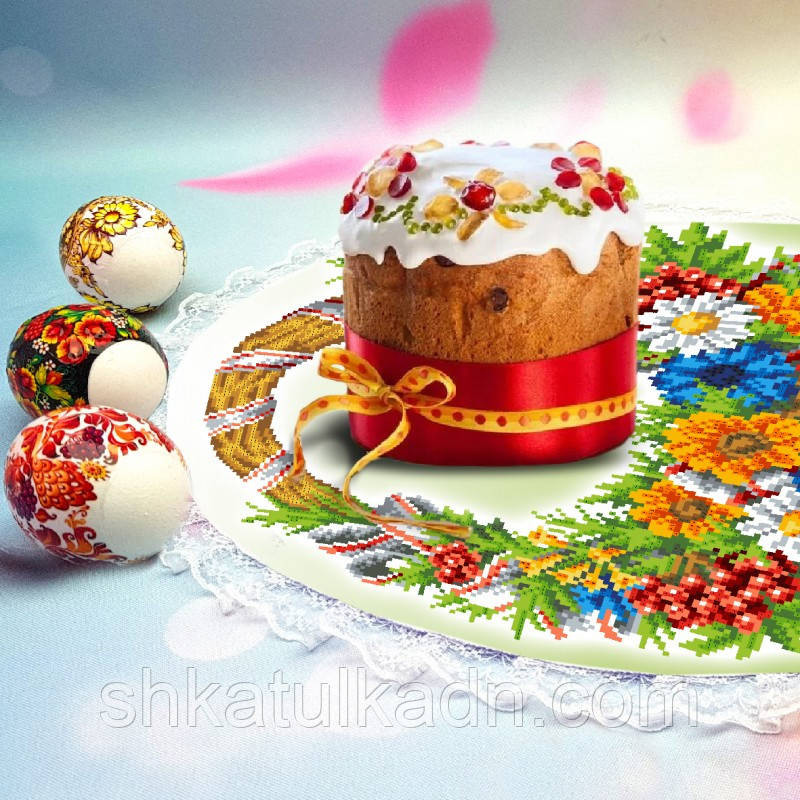 Серветка з мереживом для вишивки бісером(нитками) Дніпро - фото 1